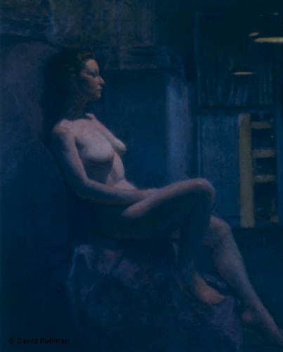 seated female nude