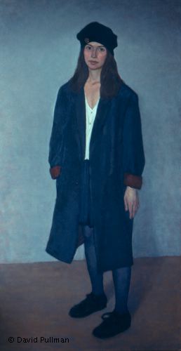 woman in overcoat
